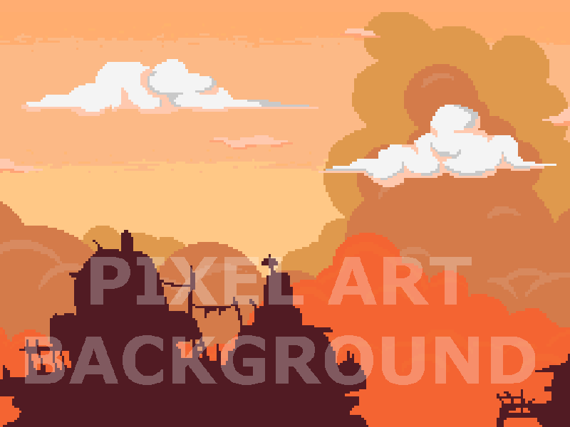 12 Parallax Pixel Art Backgrounds Pack 