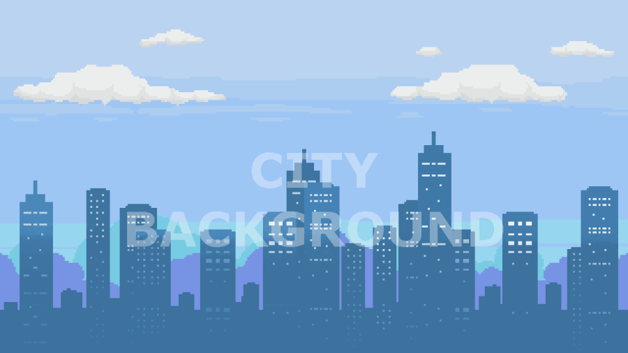 2D Pixel Art City Backgrounds Pack 