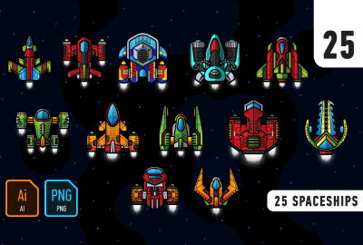 25 spaceships 