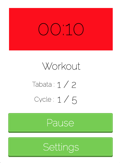 Tabata timer 