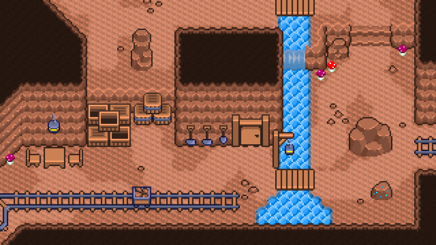 2D TopDown Caves Tileset 