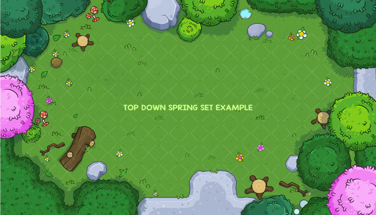 Top down environmental asset pack 