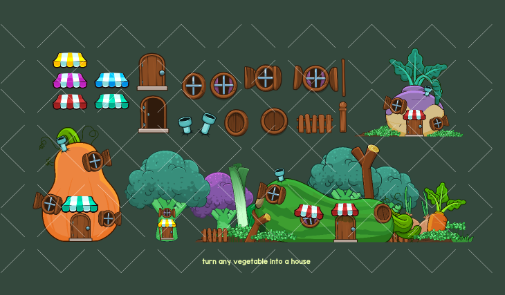 Vegetable world environment pack 