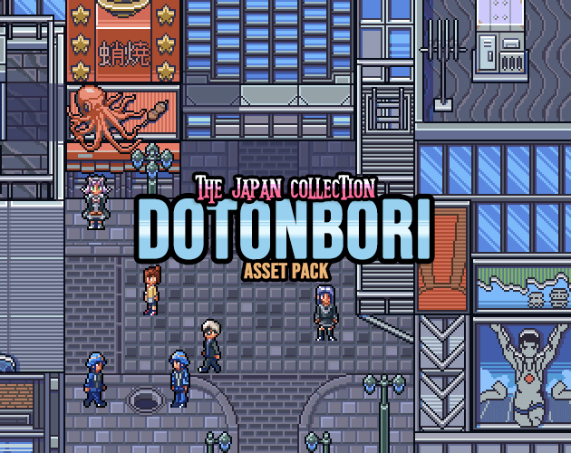 The Japan Collection: Dotonbori City Game Assets 