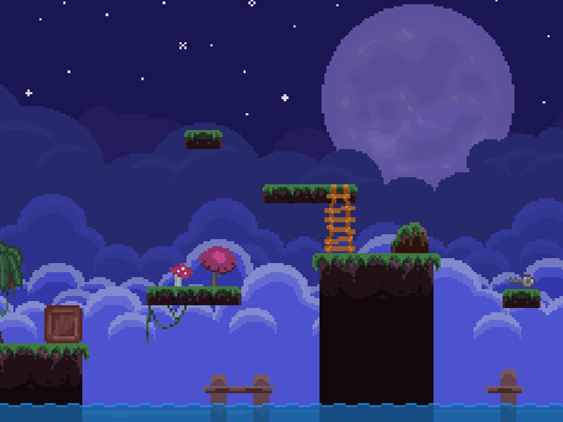 2D Pixel Art Platformer Pack ( Tropical ) 