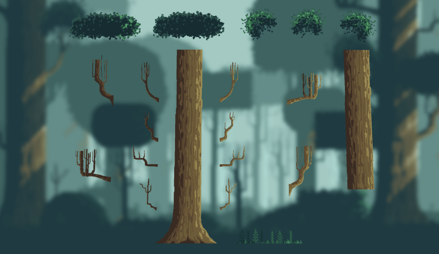 Pixel Art Forest 