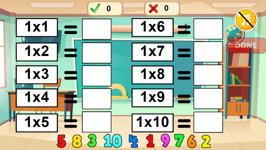 Multiplication Table - Educational Game 