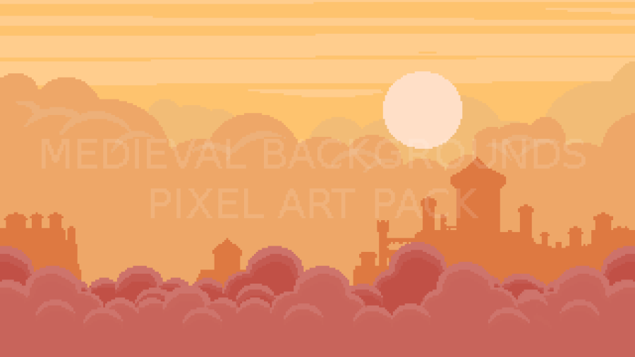 2D Pixel Art Medieval Backgrounds Pack 