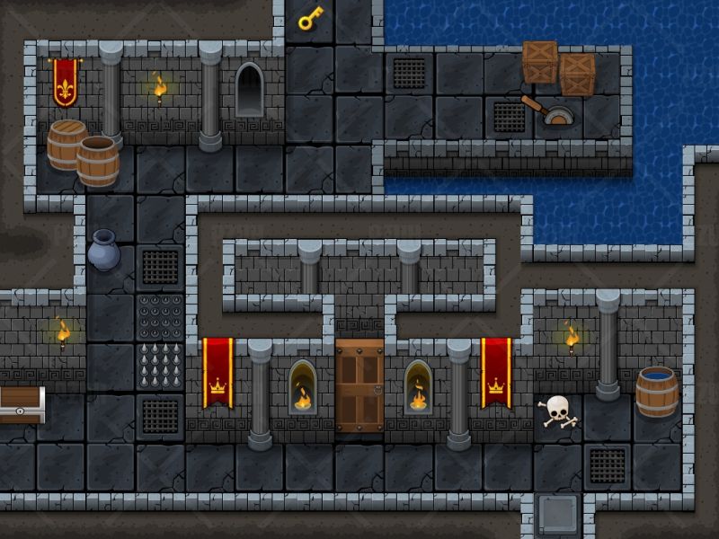 The Dungeon - Top Down Tileset 