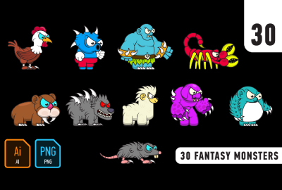 30 Fantasy Monsters 