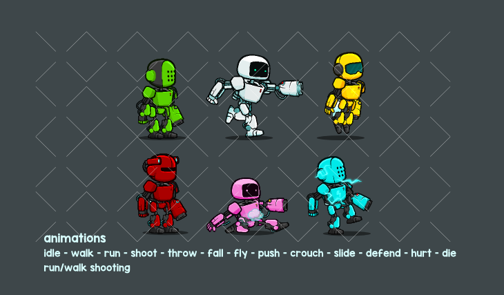 Robot characters pack 