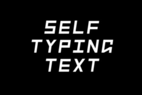 Self Typing Text 