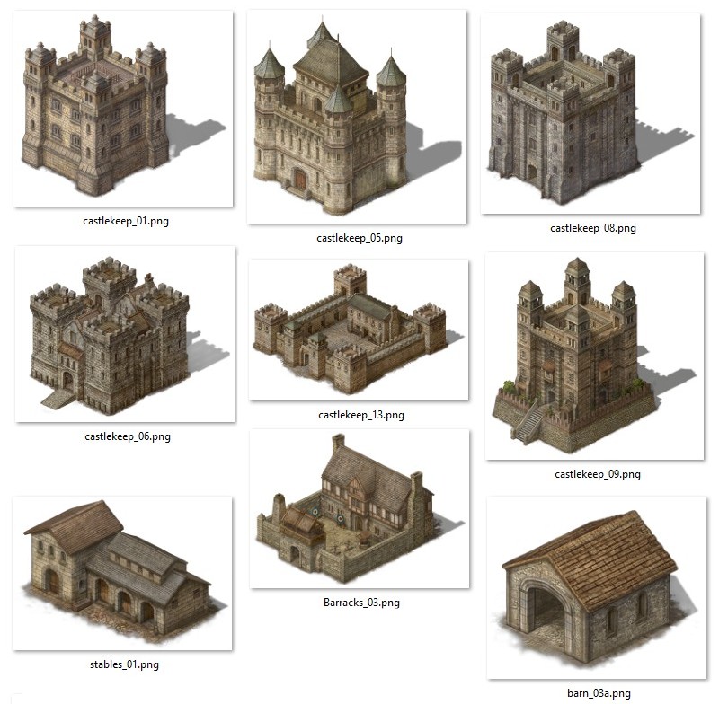 Isometric Realm - 2D Medieval Buildings 