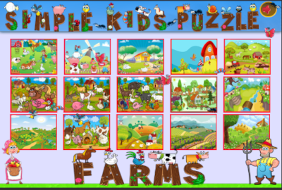 Simple Kids Puzzle – Farms 