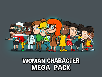 Woman character mega pack 