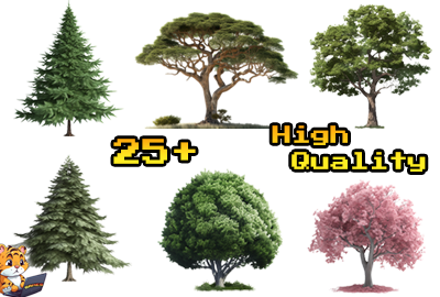 2D realistic Trees 