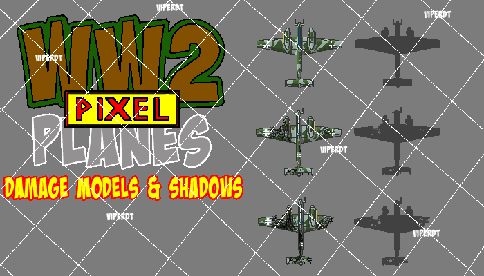 World War 2 Pixel Planes Germany Pack 