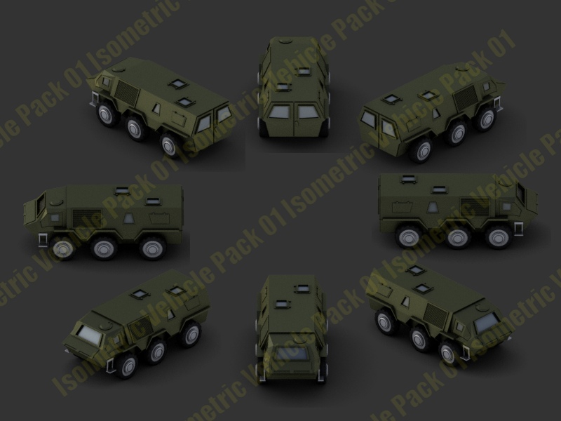 Isometric Vehicles 01 