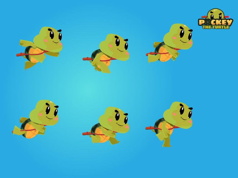 Pockey The Turtle Character 