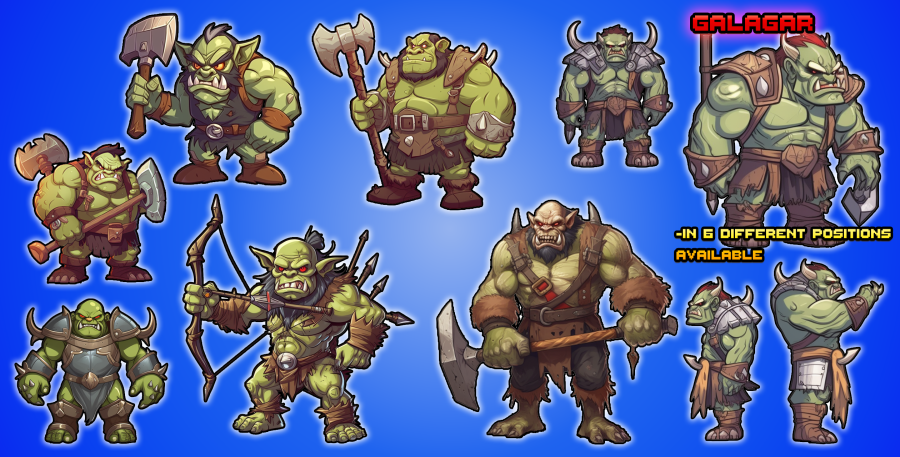 Orcmania (Game Template +500 Graphics) 