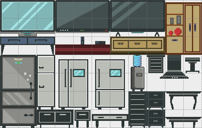 Interior Pixel Art 