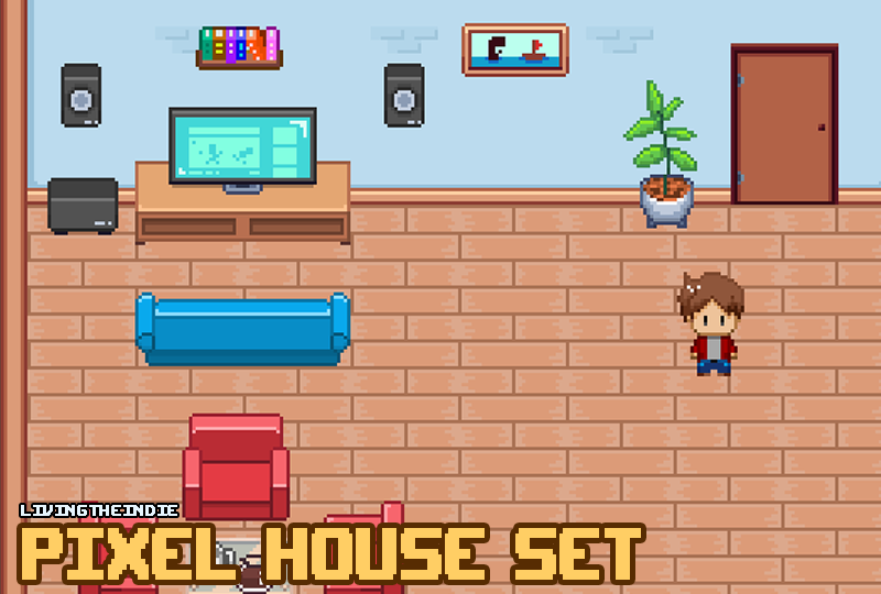 Pixel House Set 