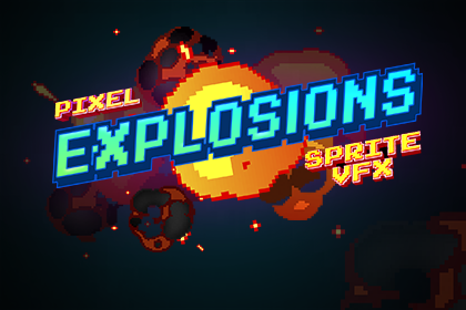 Pixel explosions sprite effects pack 