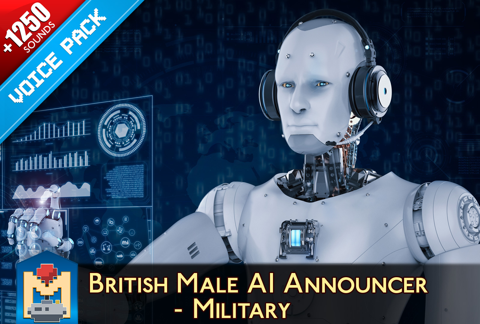 Military AI British Male Voice Announcer 