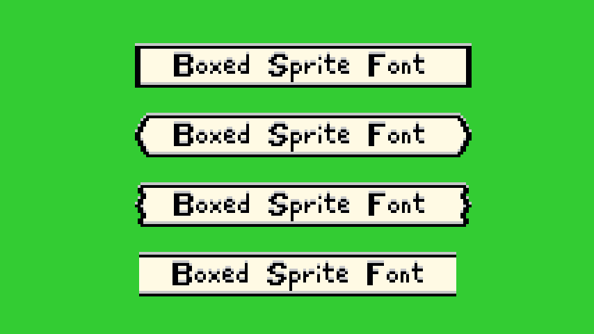 Boxed Sprite Font - Over 2700 colours combinations 