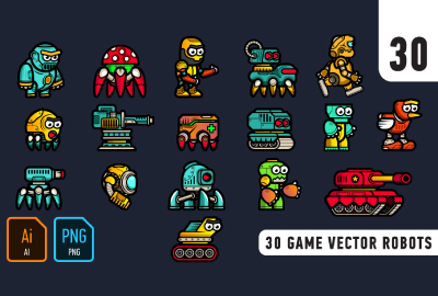 30 game vector robots 