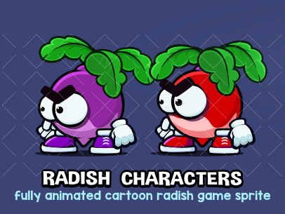 Radish game sprite 