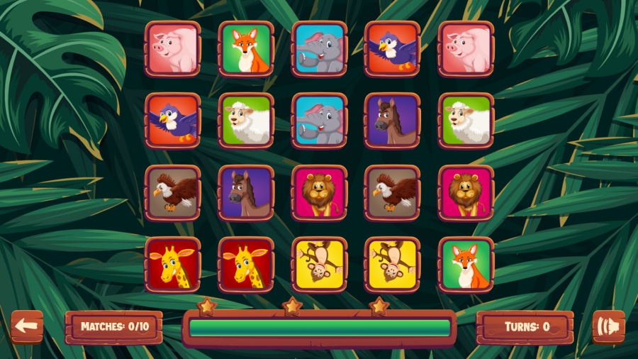 Animals Memory - HTML5 Game (Construct 3) 