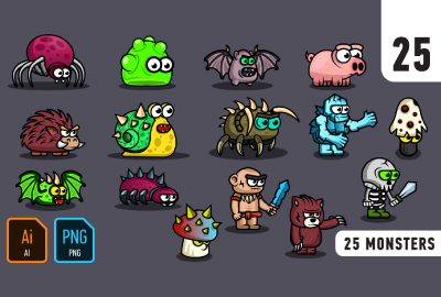 25 monsters 