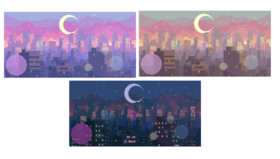 Pixel Art City Backgrounds 