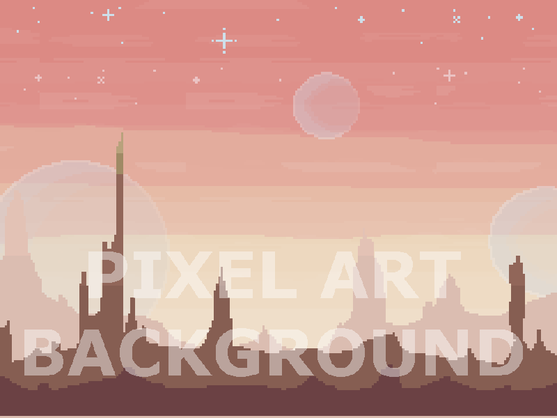 12 Parallax Pixel Art Backgrounds Pack 