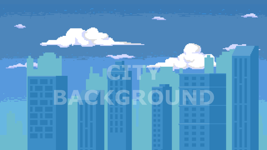 2D Pixel Art City Backgrounds Pack 