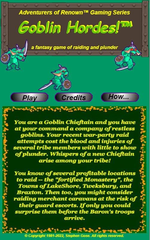 Goblin Hordes™ 