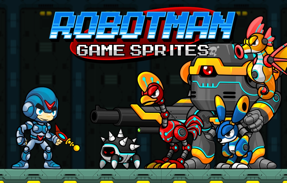 Robotman Game Sprites 