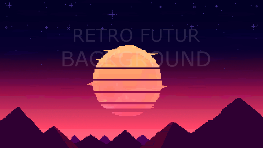 2D Retro Future Backgrounds Pack 