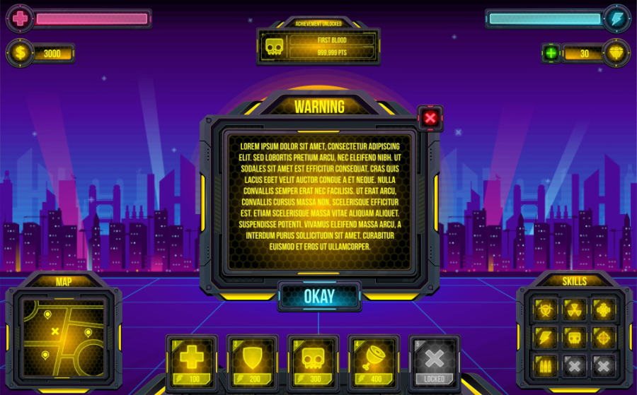 Cyber World - Game GUI 