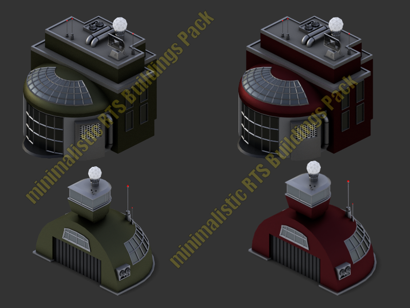 Minimalistic RTS Buildings Pack 