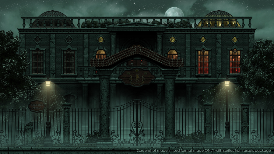 2D Dark Environment pack 