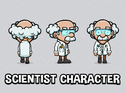 Scientist character 