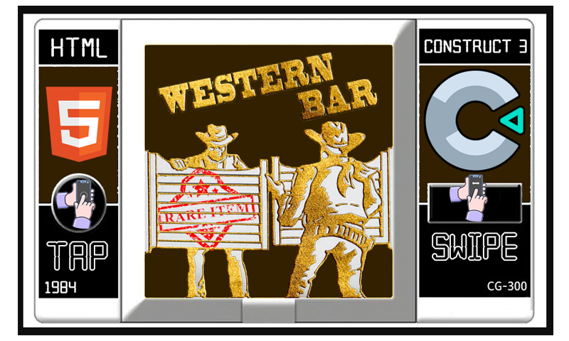 Western Bar 1984 HTML5 Game - Construct 3 