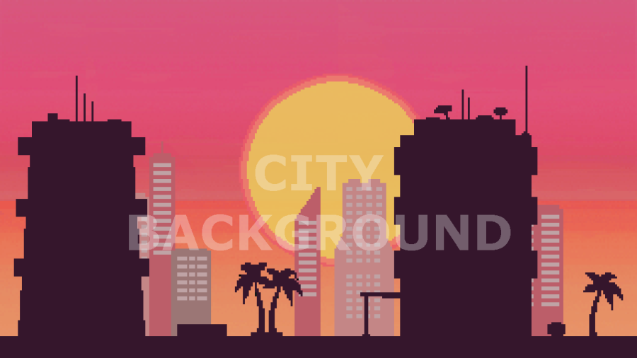 2D Pixel Art City Backgrounds Pack 