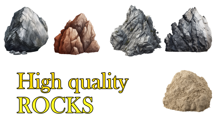 2d realistic stones (+ texture) 