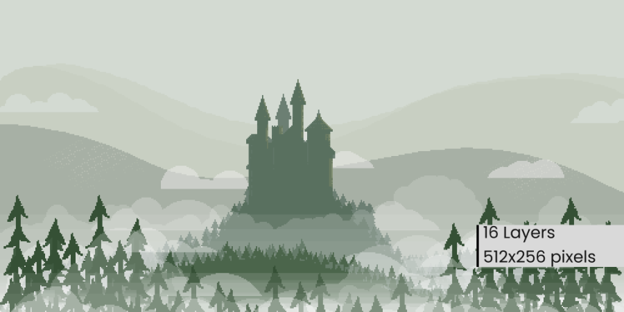 Pixel Art - Castle Backgrounds 