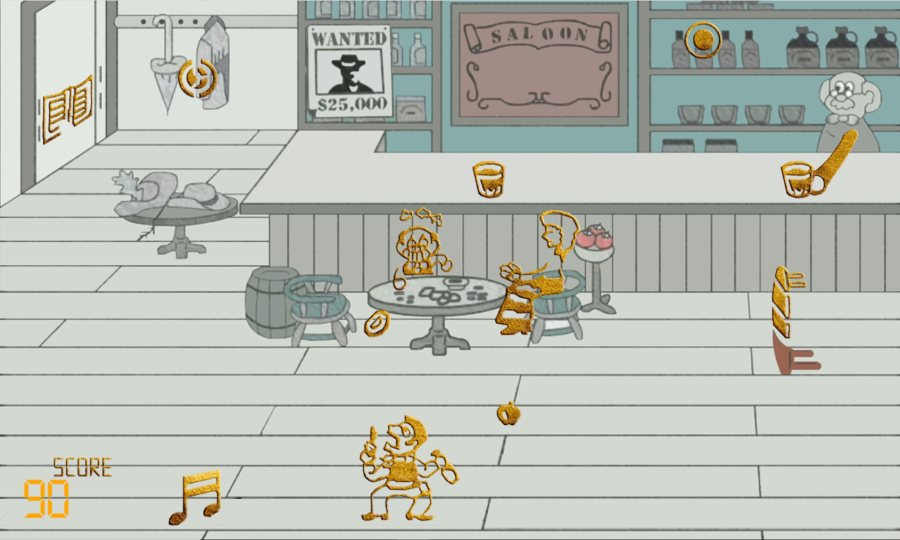 Western Bar 1984 HTML5 Game - Construct 3 