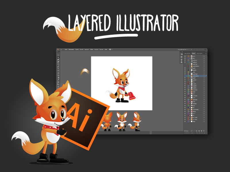 Foxy 2D Spine Character Sprites 