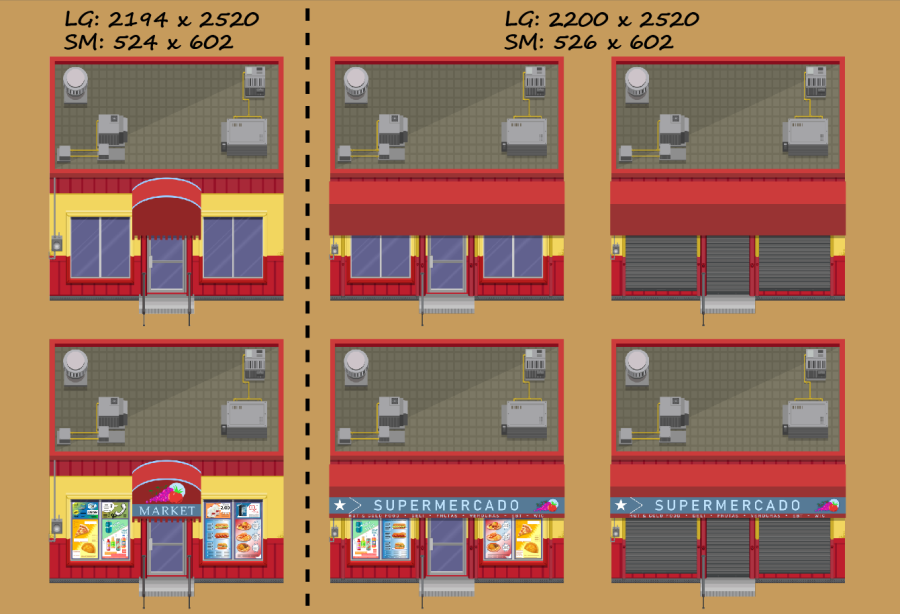 2D Hispanic Market & CornerStore Asset Pack 